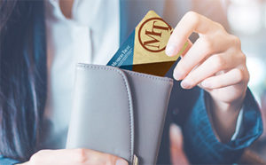 credit card in wallet